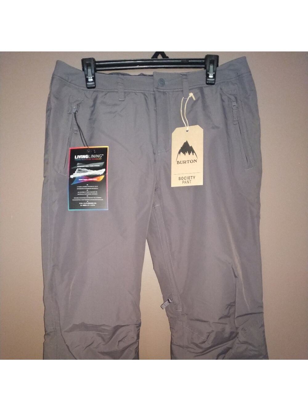 Burton W Society Pant Insulated L Faded Grey NWT